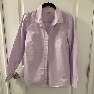 JCrew Haberdashery lavender checked blouse